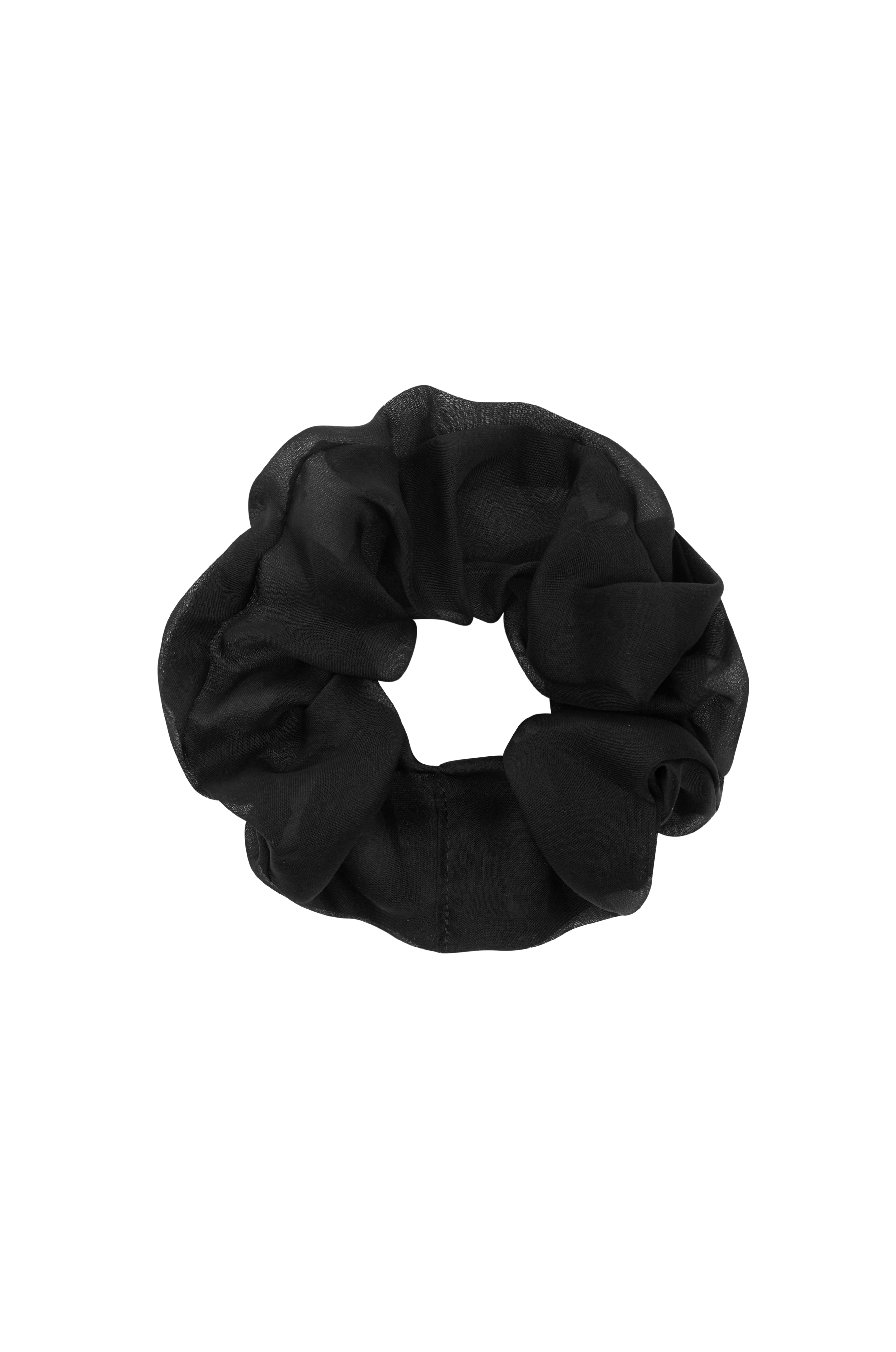 SAINT | Silk Hair Tie | Sheer Black