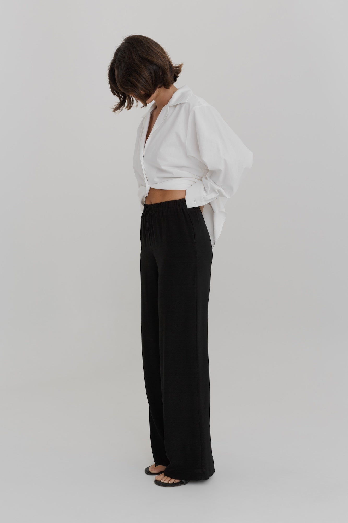 Silk Elastic Waist Pant | SAINT