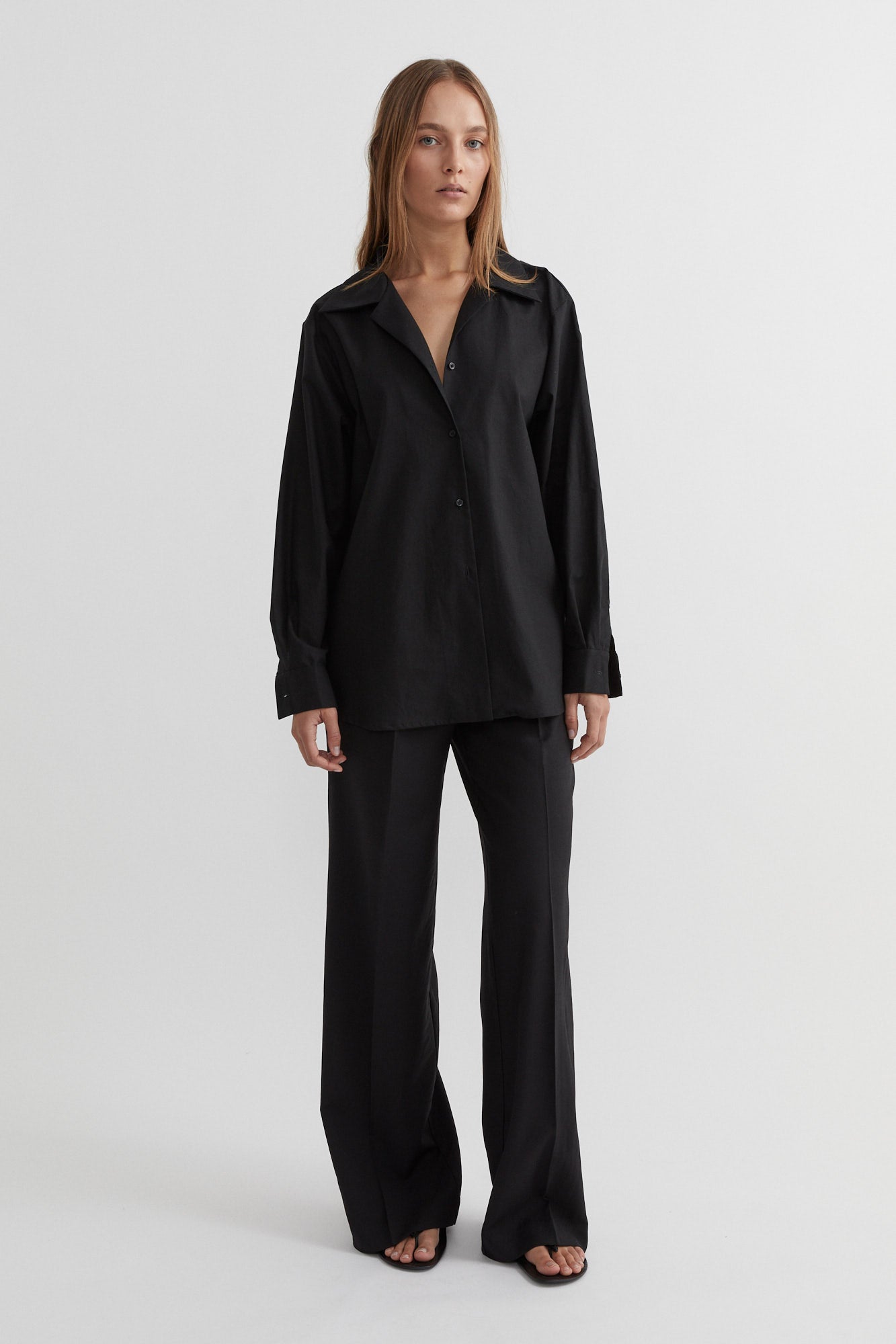 SAINT | Organic Cotton Shirt Black