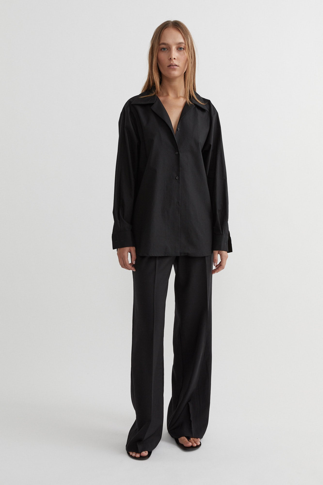 SAINT | Organic Cotton Shirt Black