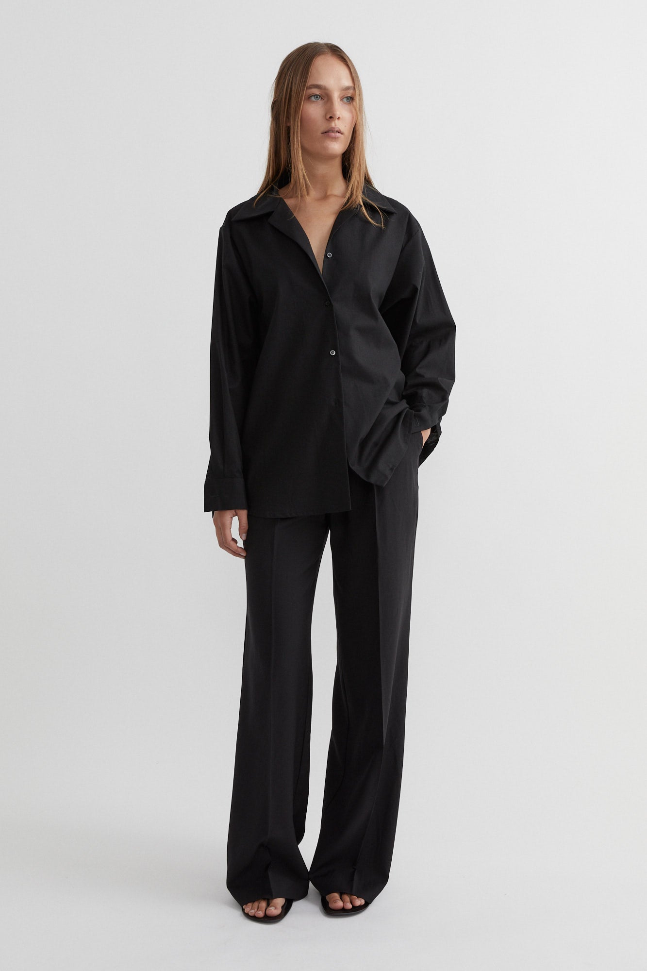 SAINT | Organic Cotton Shirt Black