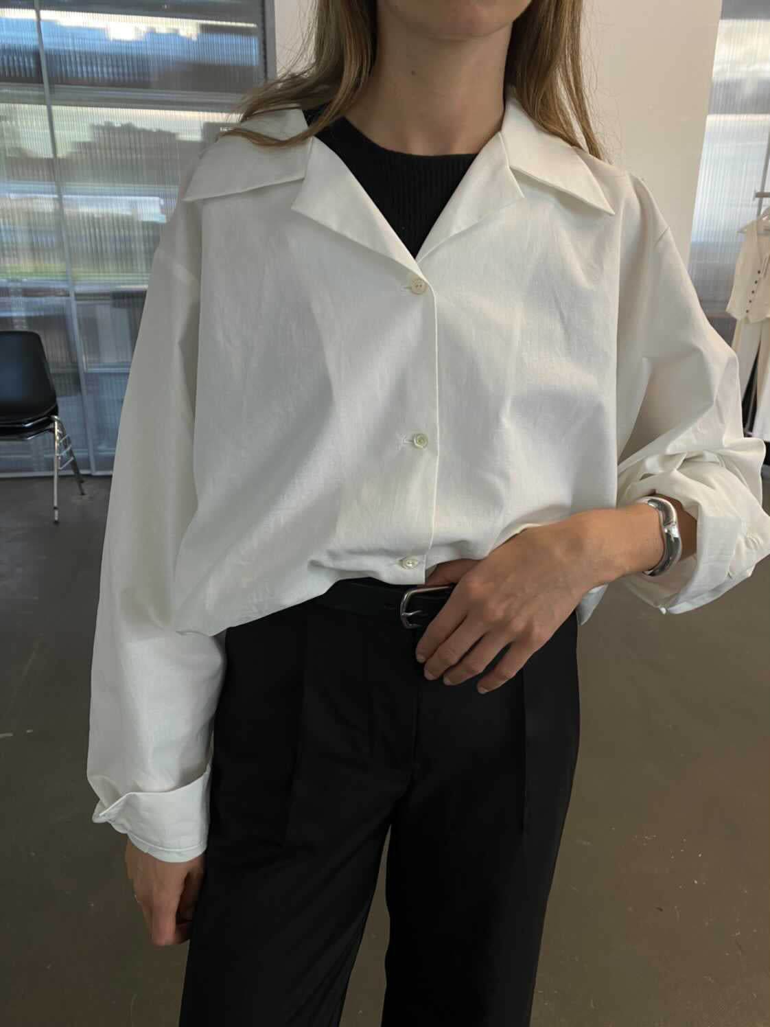 SAINT White Organic Cotton Shirt Nella Beljan Gallery