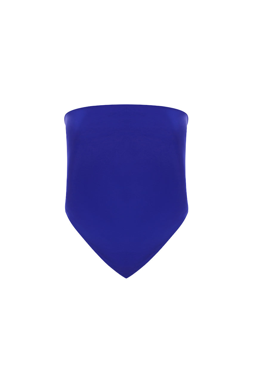 SAINT | Silk Scarf Top Blue